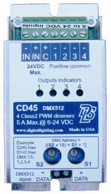 @ 12 or 24 VDC with master dimmer LVC4DC  LED chaser flasher 2,3,4 channel 5A 